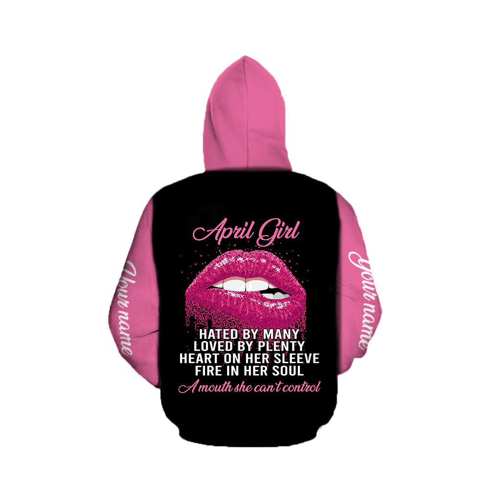 April Girl Customize Name Hoodie