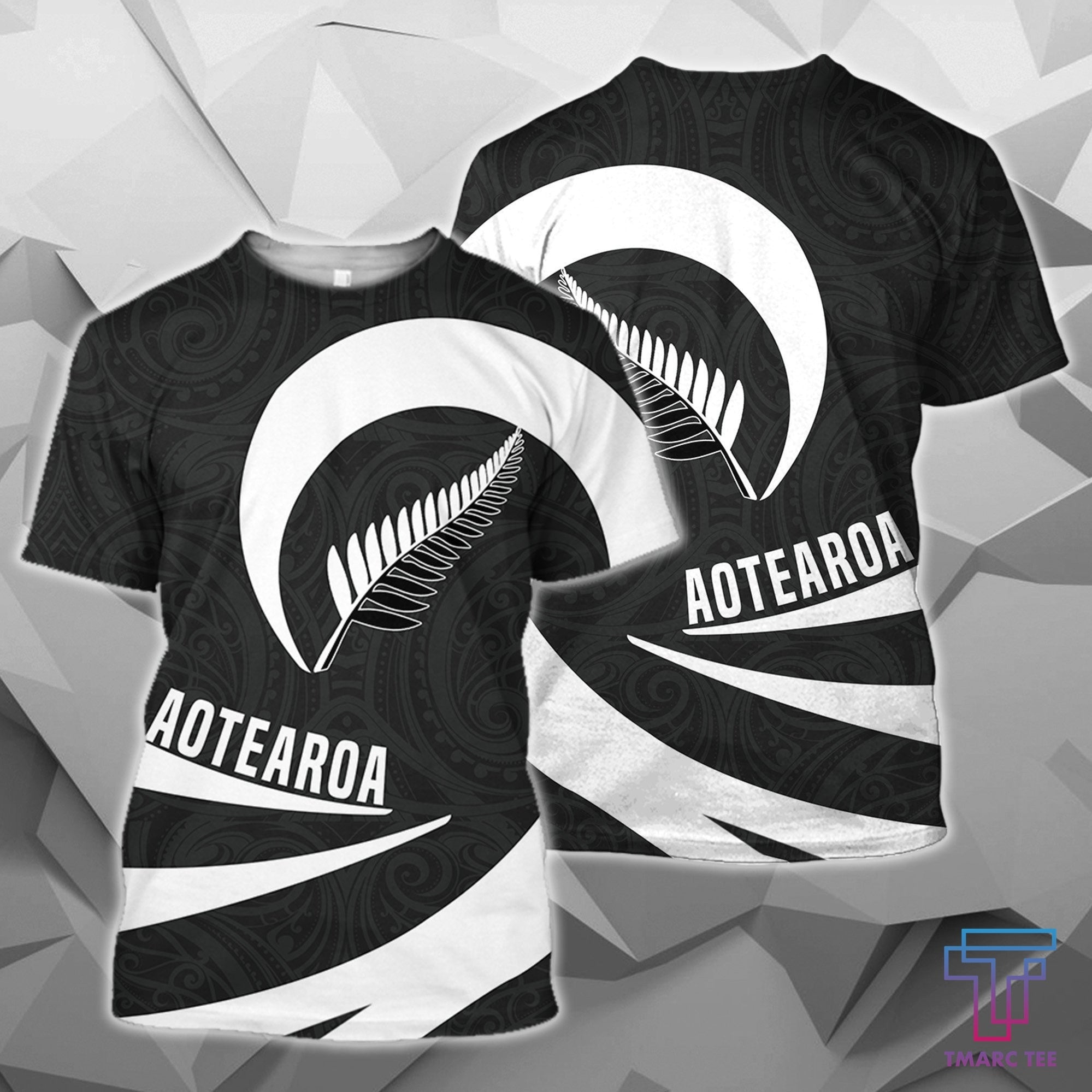 Aotearoa Hoodie Silver Fern Roll Into My Heart Zip-Up TH