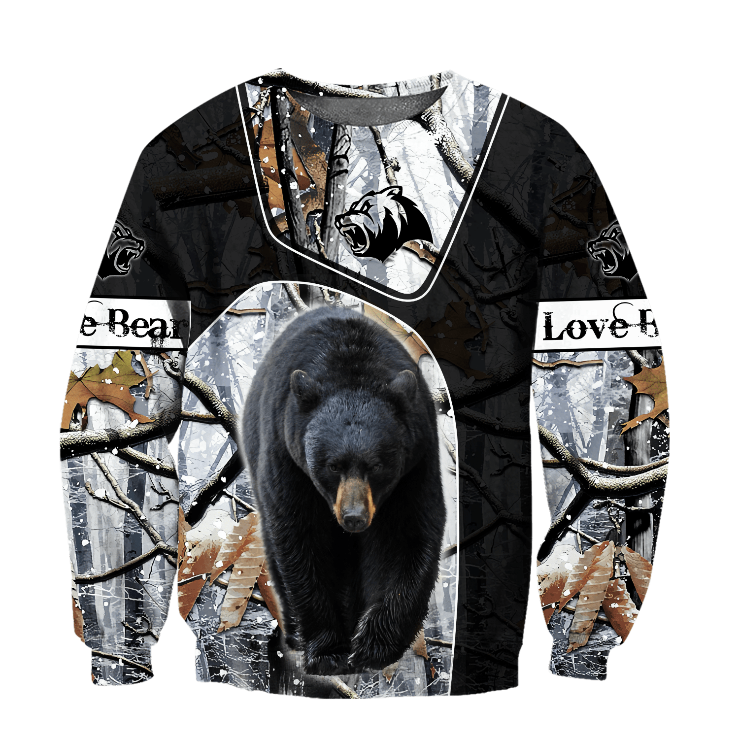 All Over Printed Bear Hoodie MEI-MEI