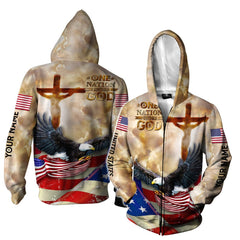 4th Of July One Nation Under God Independence Day 3D All Over Printed Shirts