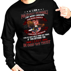 I Am Politically Incorrect God Bless America Eagle Army Independence Day 2D Shirts