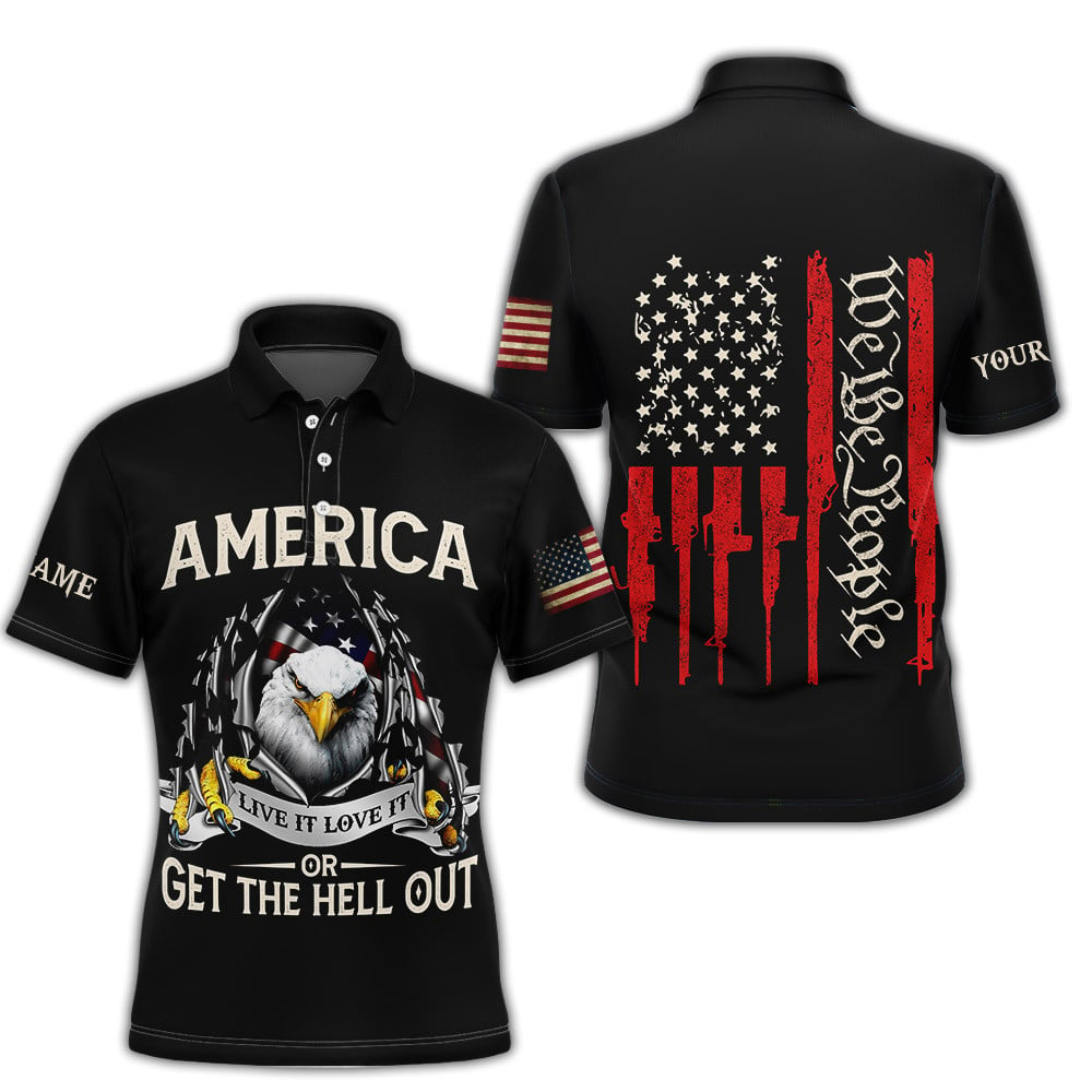 America Live It Love It or Get the Hell Out Patriotic Independence Day 3D All Over Printed Shirts