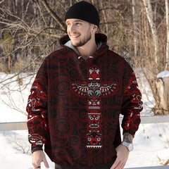 Totem Pole Native American Pacific Northwest Style Customized All Over Printed Hoodie