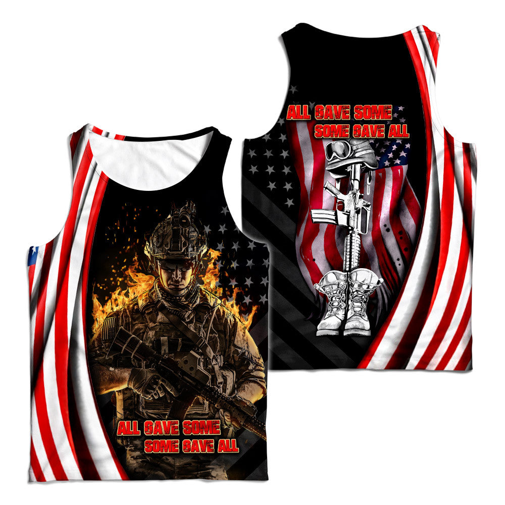 All Gave Some Some Gave All, US Veteran Shirt 4th Of July Independence Day 3D Printed Shirts