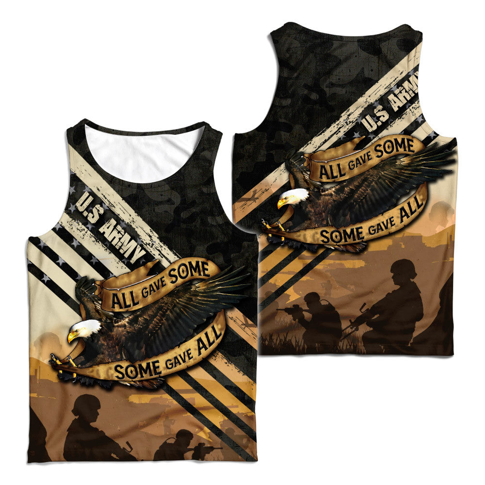 US Army Veteran 4th of July Independence Day 3D All Over Printed Shirts