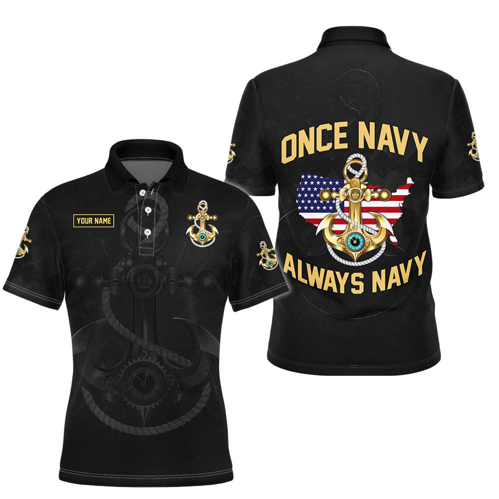 Once Navy Always Navy Independence Day Customized 3D Shirts