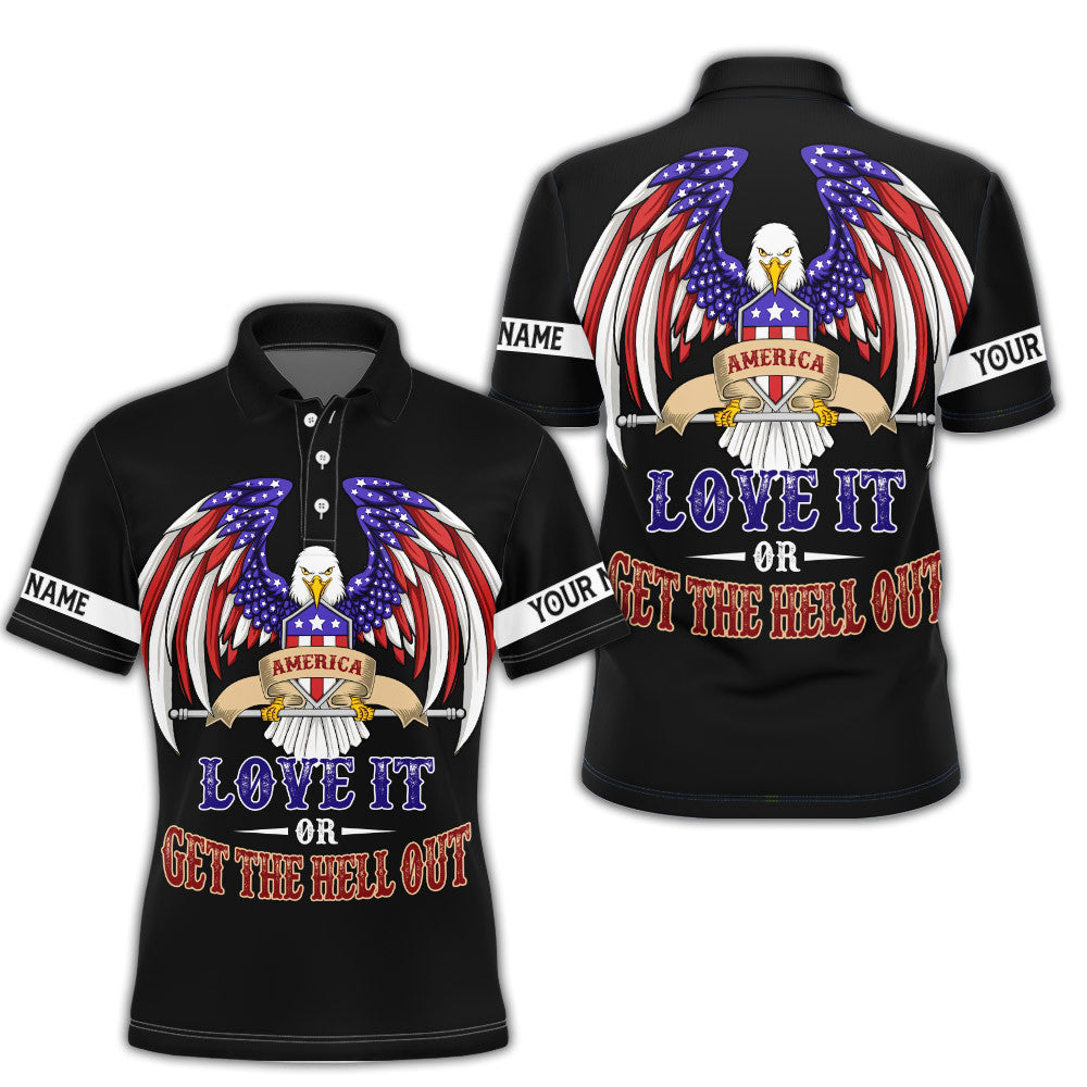 America Love It Or Get The Hell Out Independence Day Customized 3D Shirts