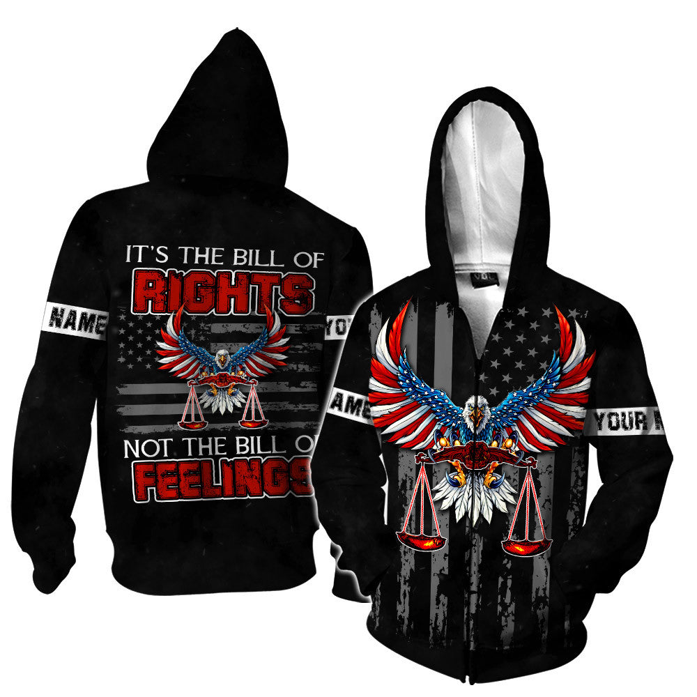 It's The Bill Of Rights Not The Bill Of Feelings Independence Day Customized 3D All Over Printed Shirts