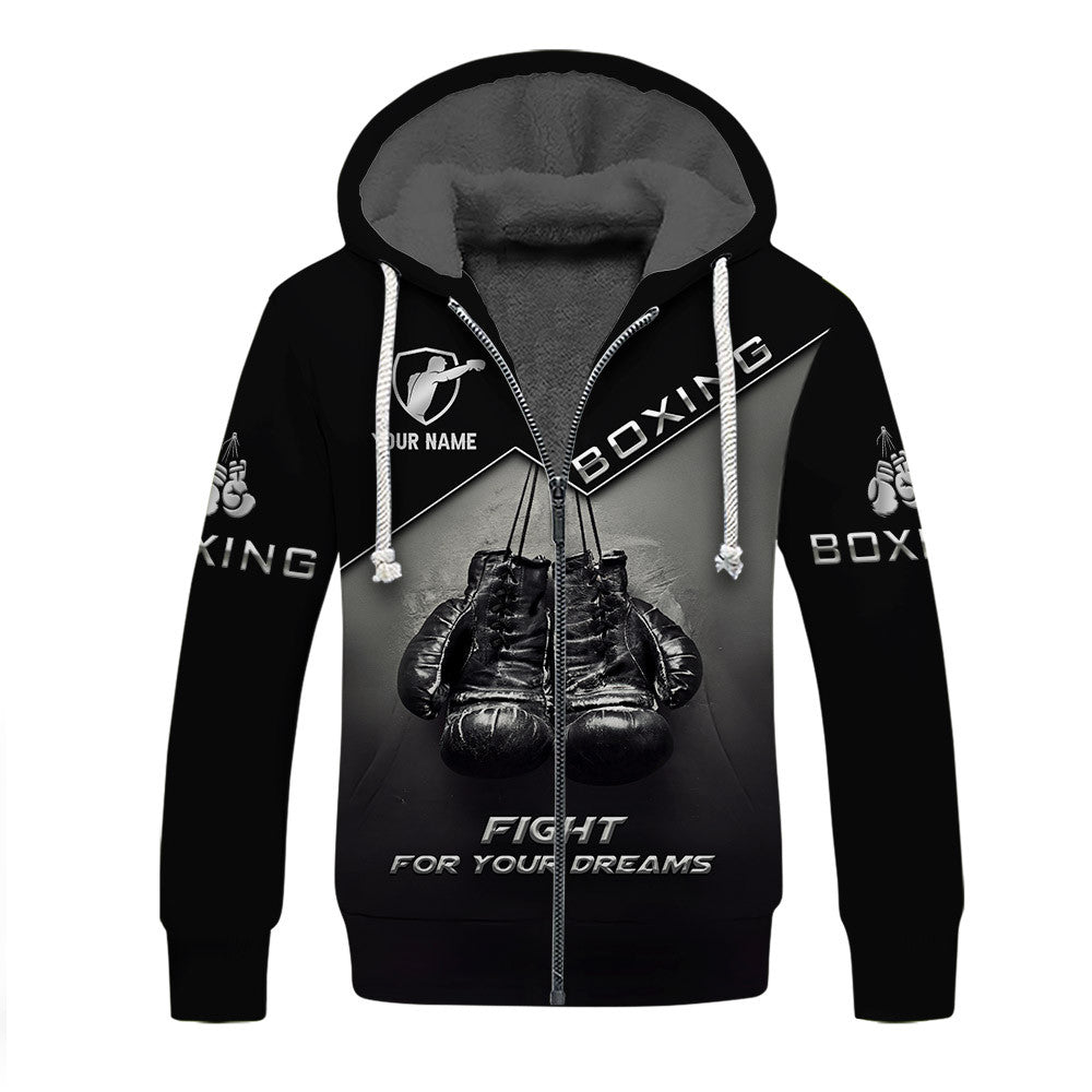 Customize name Boxing Tee Shirt Boxing Gloves 3D Print Shirts Fight For Your Dream