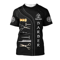 Barber Shop T Shirt Custom Barber T-Shirt, Barber Shirts Barber T Shirt Design Custom Barber Shirts