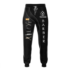 Barber Shop Sweatpants Custom Barber Sweatpants, Barber Design Custom Barber Sweatpants