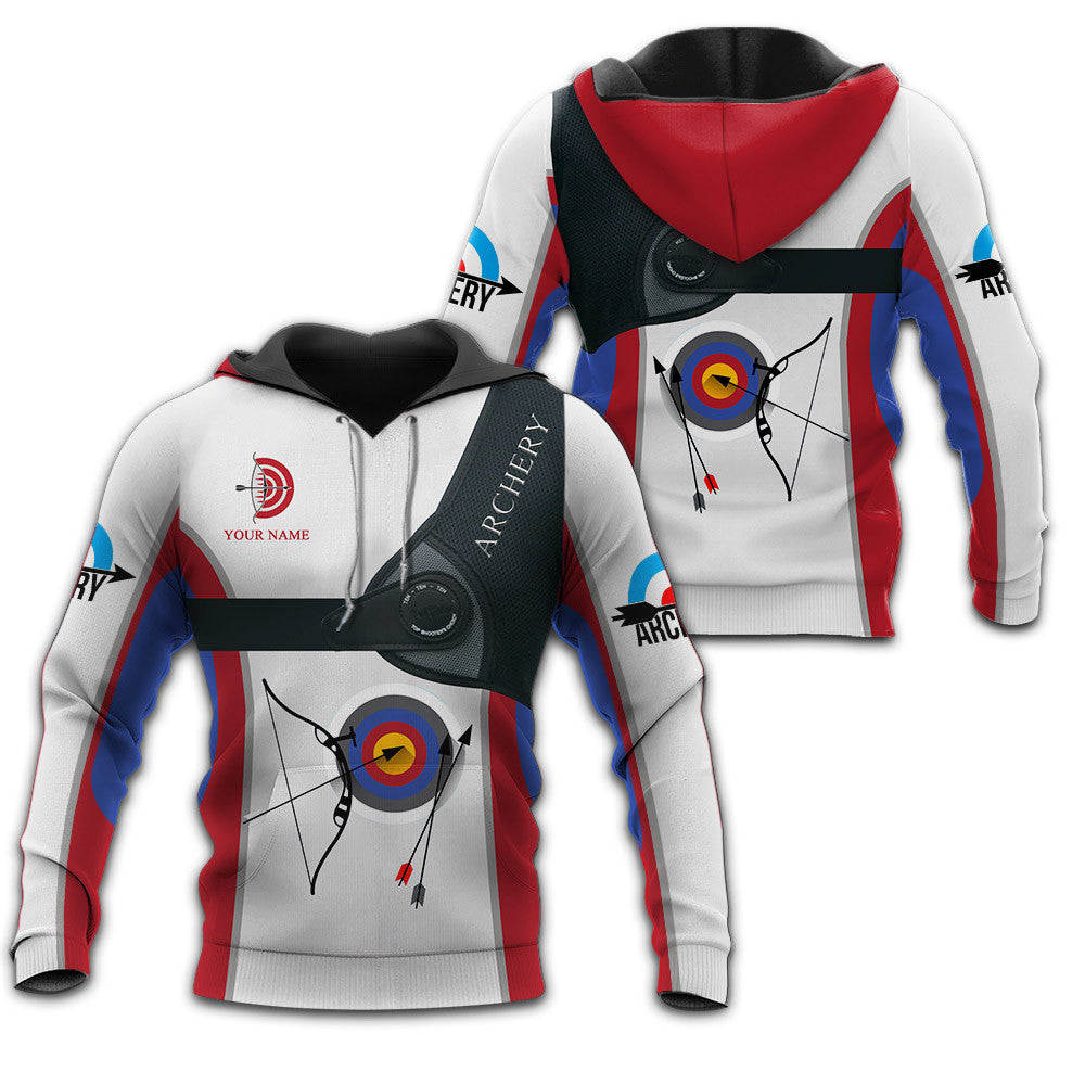 Archery 3D All Over Printed Zipper Hoodie Personalized Name 3D Shirts