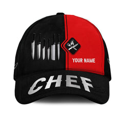 Chef Classic Cap Cook 3D All Over Printed Custom Name 3D Classic Cap