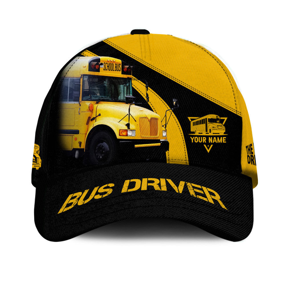 Custom Bus Driver Zipper Hoodie School Bus 3D Print Shirt Black & Yellow School Bus Shirts