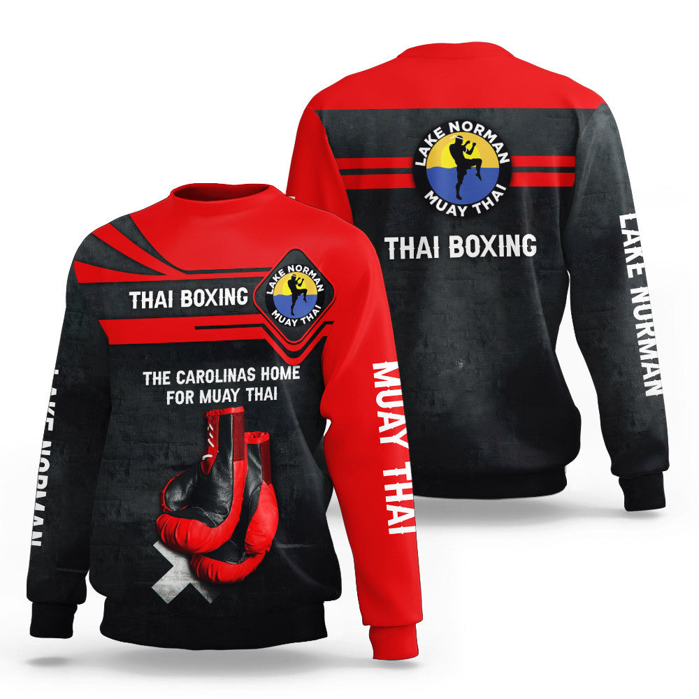 The Carolinas Home For Muay Thai Personalized Shirts Red Muay Thai Gloves 3D Full Print Shirts