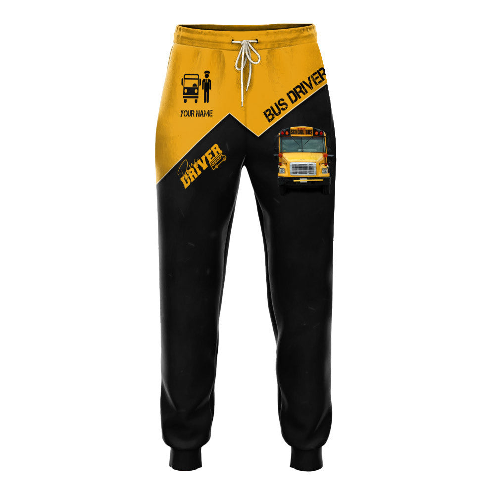 Bus Driver Custom 3D Sweatpants School Bus 3D Full Print Sweatpants School Bus