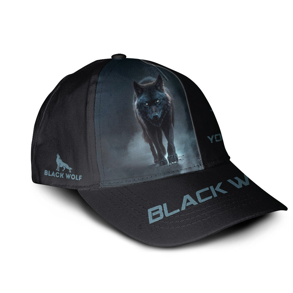 Black Wolf 3D Classic Cap Black Wolf Custom Classic Cap Gift For Wolf Lovers