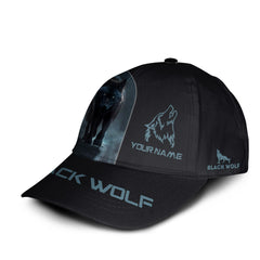 Black Wolf 3D Classic Cap Black Wolf Custom Classic Cap Gift For Wolf Lovers