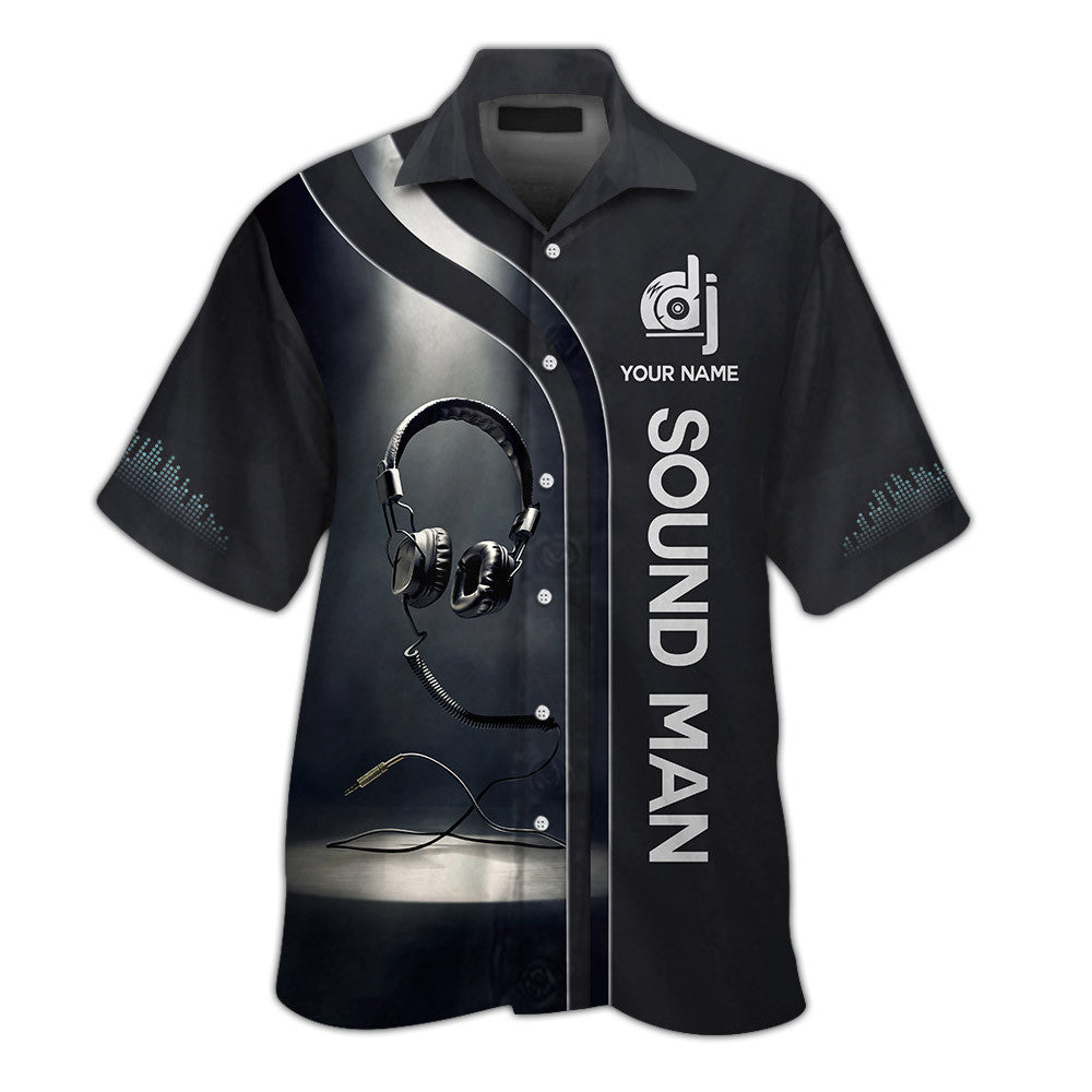 DJ Sound Man Headphone 3D Tee Shirt Sound Man Custom T Shirt Gift For DJ Sound Man