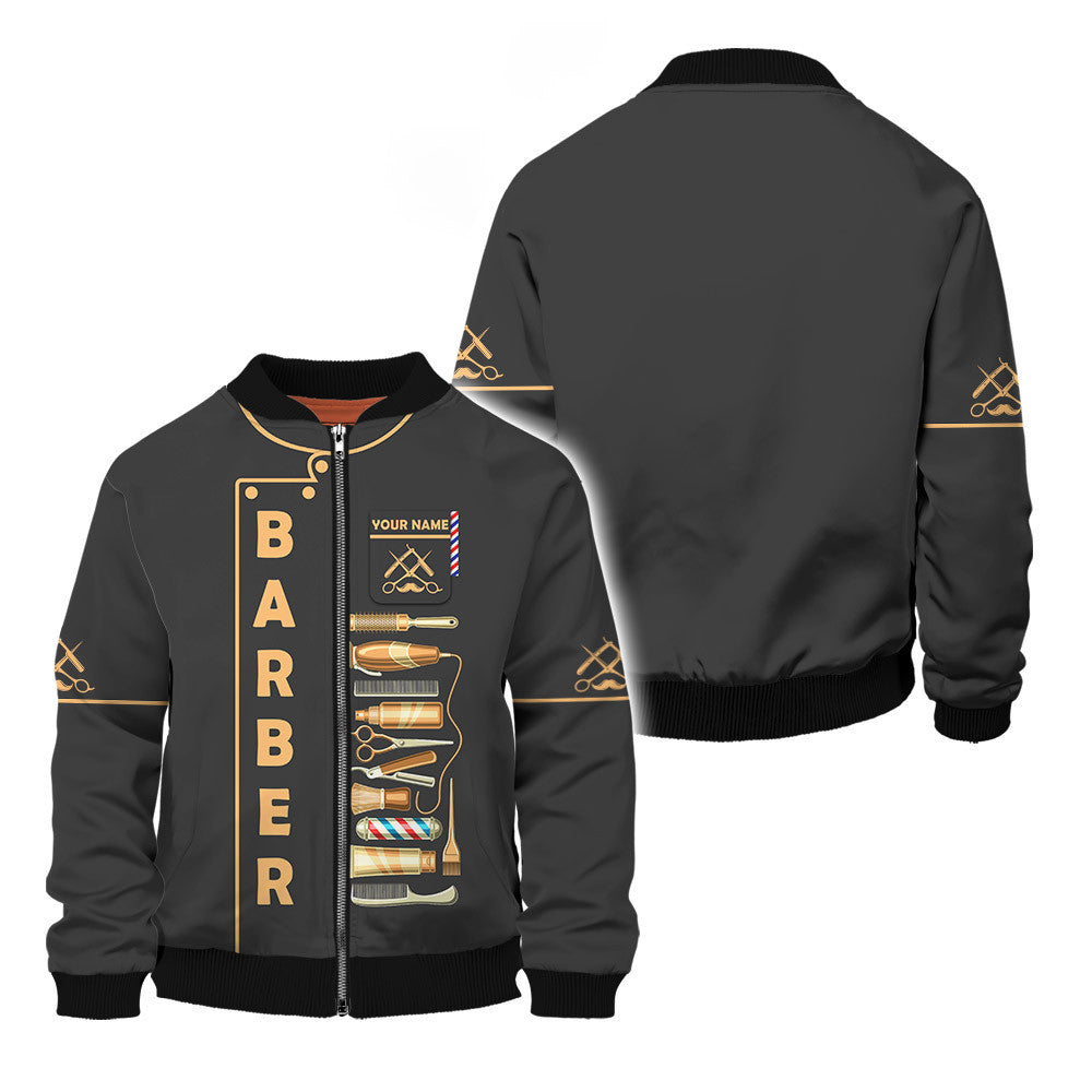 Barber Tools 3D Personalized Shirt Barber Shirt Barber Uniform