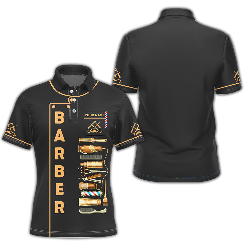 Barber Tools 3D Personalized Shirt Barber Shirt Barber Uniform