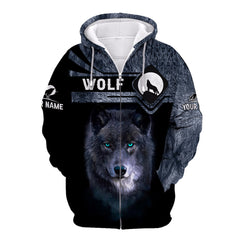 Wolf Black Night 3D Tee Shirt Wolf Custom T Shirt Gift For Wolf Lovers