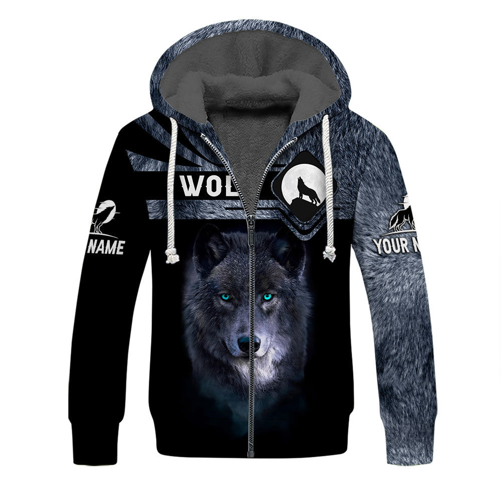 Wolf Black Night 3D Tee Shirt Wolf Custom T Shirt Gift For Wolf Lovers