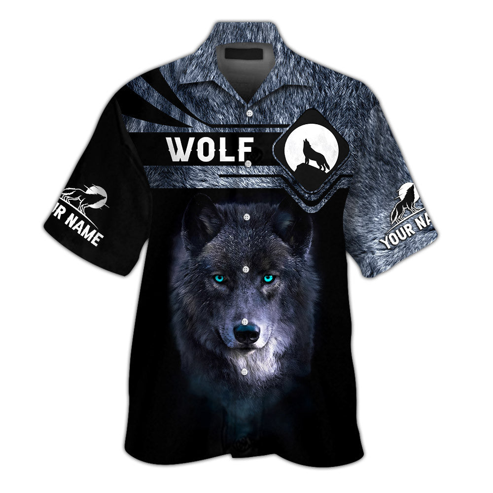 Wolf Black Night 3D Tee Shirt Wolf Custom T Shirt Gift For Wolf Lovers