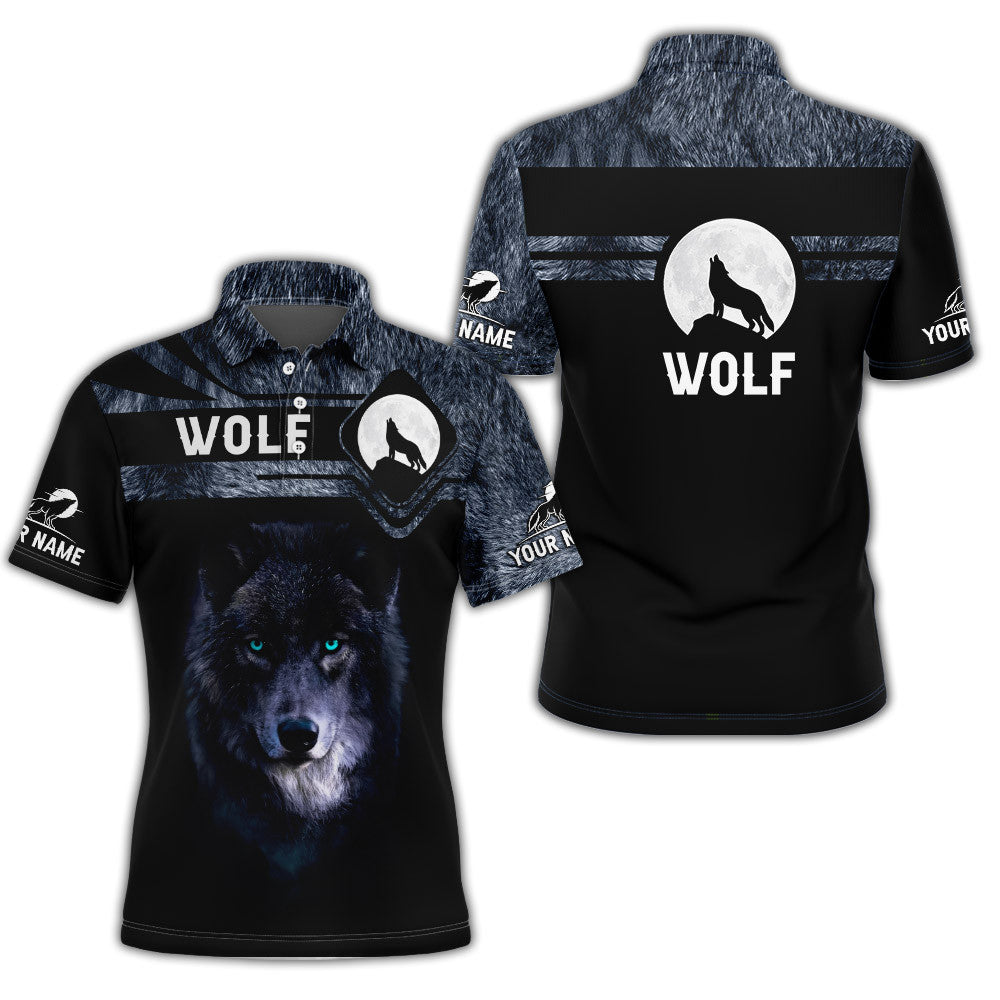 Wolf Black Night 3D Tee Shirt Wolf Custom T Shirt Gift For Wolf Lovers