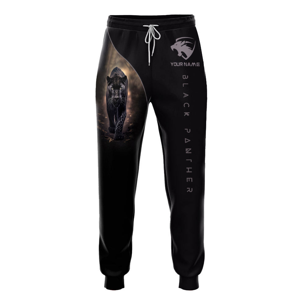 Black Panther 3D Sweatpants Black Panther Custom Sweatpants Gift For Leopard Lovers