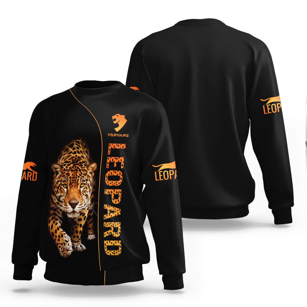 Leopard 3D Zipper Hoodie Leopard Custom Zipper Hoodie Gift For Leopard Lovers