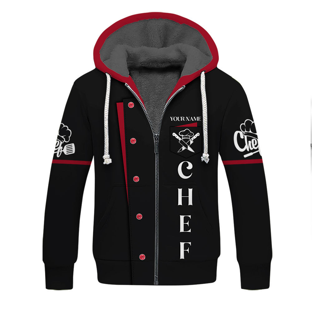 Chef Uniforms Chef Wear & Chef Clothing for Restaurants Custom name Chef Zipper Hoodie