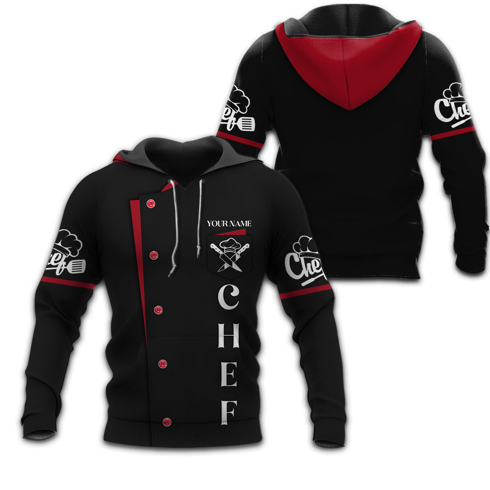 Chef Uniforms Chef Wear & Chef Clothing for Restaurants Custom name Chef Zipper Hoodie