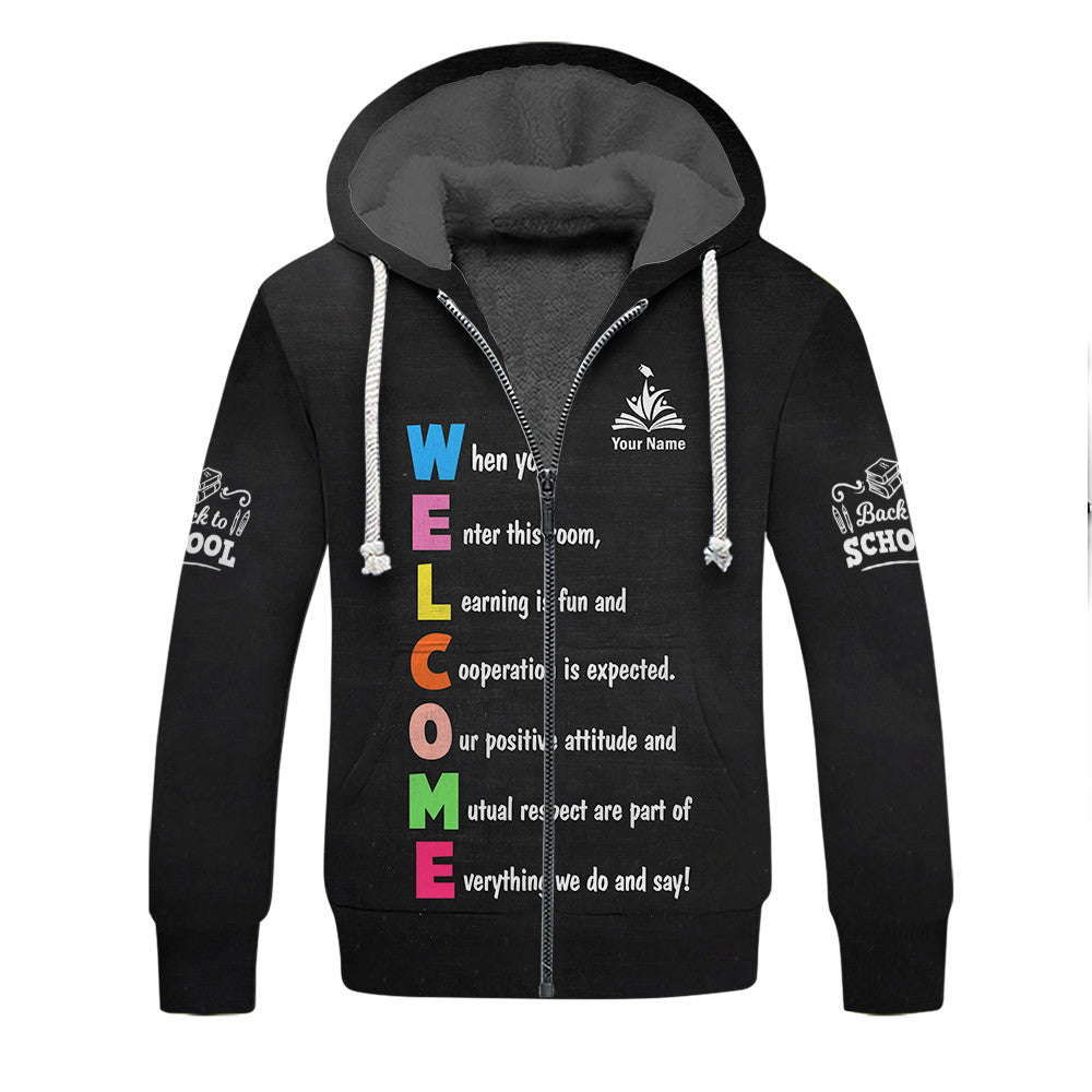 Classroom Sign Welcome Teacher Motivational Inspirational Rules Back To School Shirts