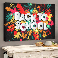 3D Realistic Back To School Personalized Canvas