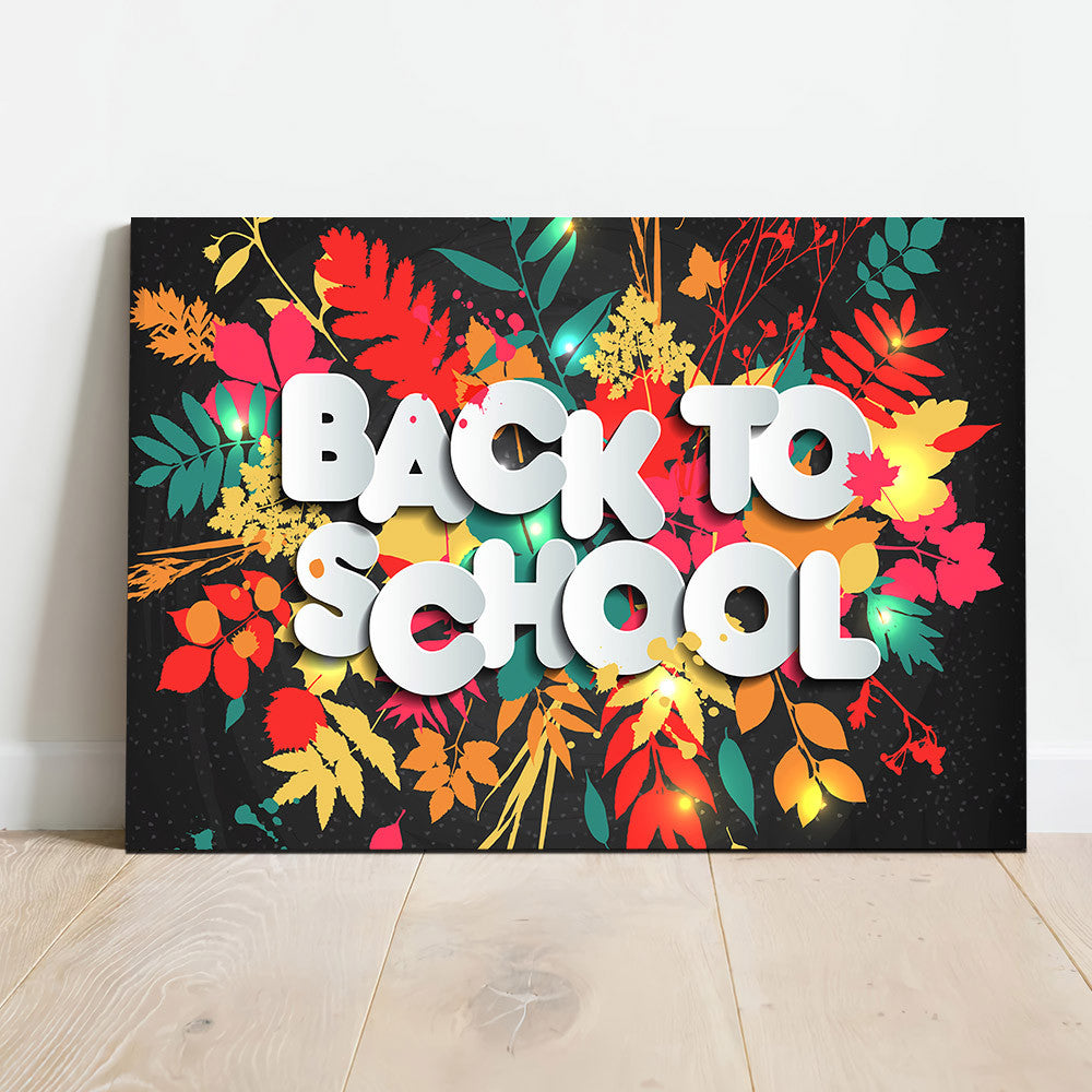 3D Realistic Back To School Personalized Canvas