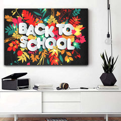 3D Realistic Back To School Personalized Canvas