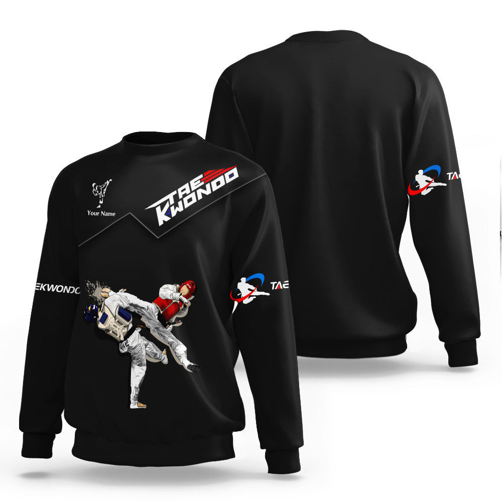 Taekwondo Pesonalized name Zipper Hoodie Taekwondo Uniform Hoodie