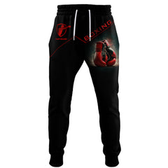 Boxing Personalized name Sweatpants Gift For Boxing Lovers Boxing Corner And Boxing Gloves 3D Print Sweatpants