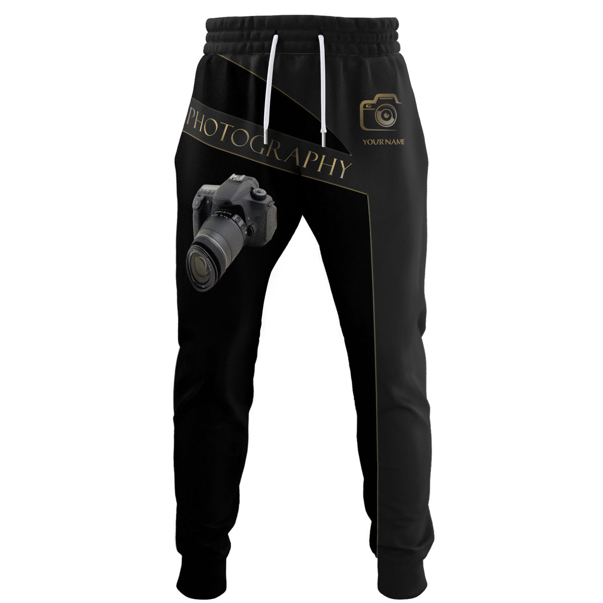 Camera 3D Sweatpants Photography Personalized Name Sweatpants Photographer Sweatpants