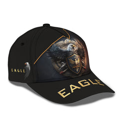 Eagle Classic Cap Eagle Lover Personalized Name 3D Classic Cap