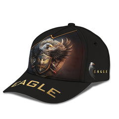 Eagle Classic Cap Eagle Lover Personalized Name 3D Classic Cap