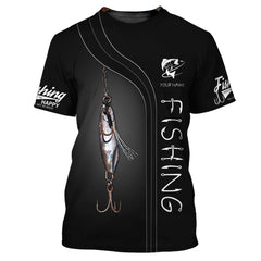 Fishing Custom Tee Shirt Fisher 3D Tshirt Fishhooks Gift For Fishing Lovers