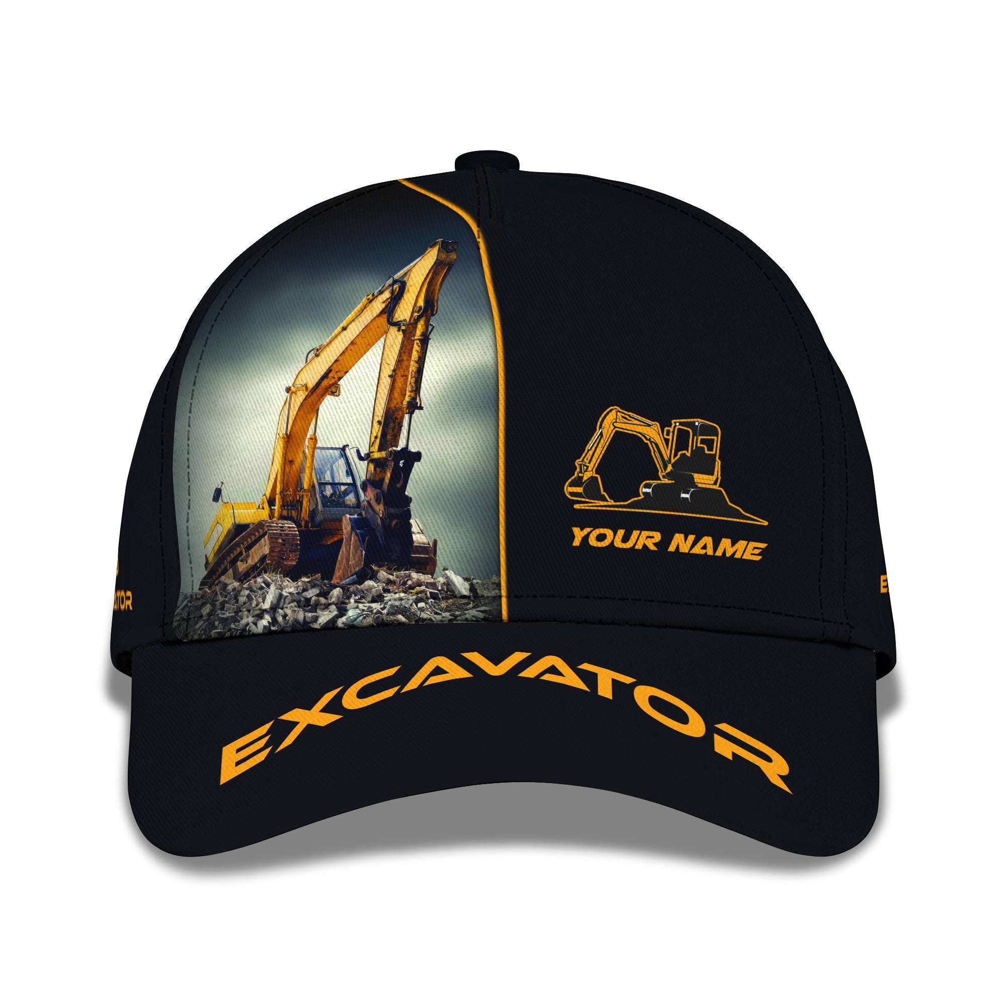 Excavator 3D Zipper Hoodie Excavator Custom Zipper Hoodie Gift For Excavator Lovers