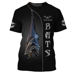 Bat Black Night 3D Tee Shirt Bat Custom T Shirt Gift For Bat Lovers