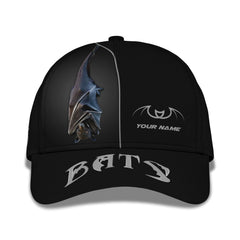 Bat Black Night 3D Classic Cap Bat Custom Calssic Cap Gift For Bat Lovers