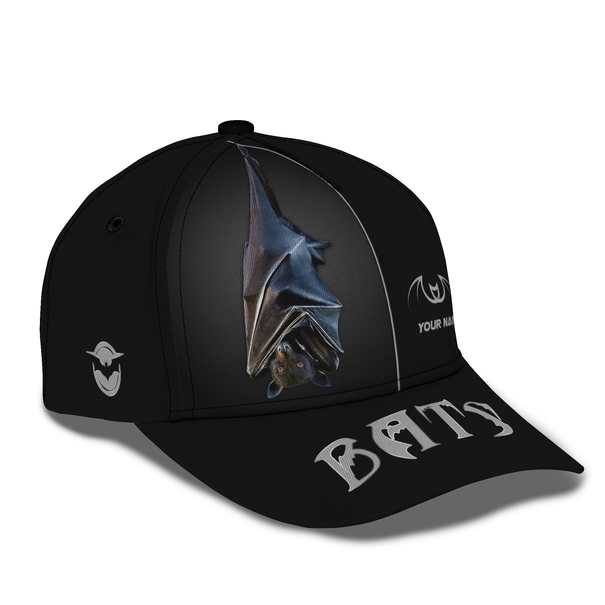 Bat Black Night 3D Classic Cap Bat Custom Calssic Cap Gift For Bat Lovers