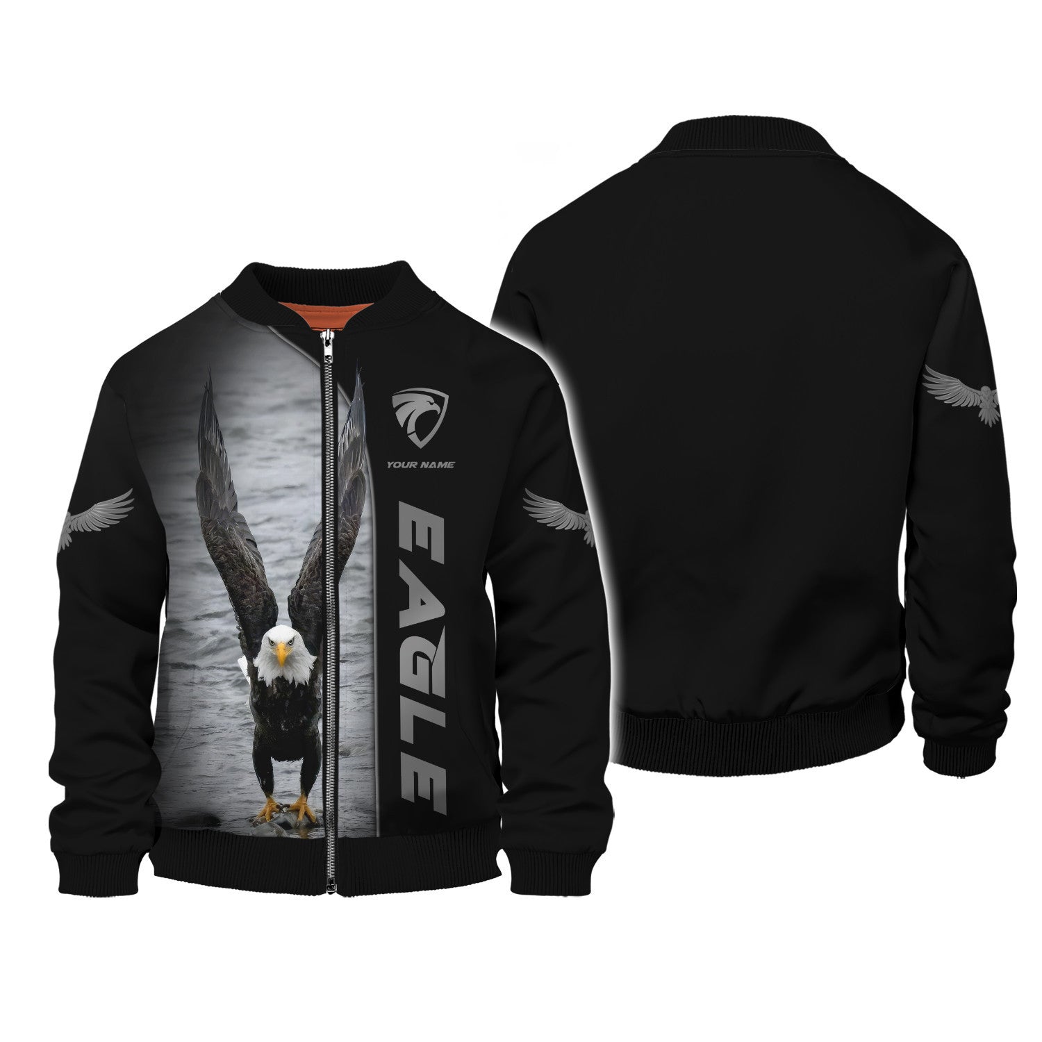 Eagle 3D Zipper Hoodie Eagle Personalized Zipper Hoodie Gift For Eagle Lovers