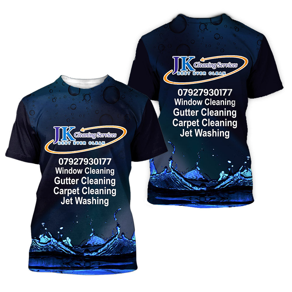 JK Cleaning Service 3D All Over Printed T-Shirt