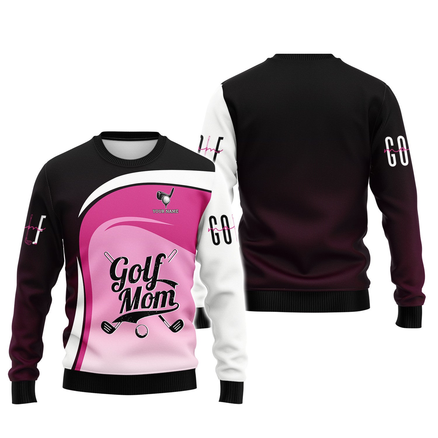 Golf Personalized Name 3D Zipper Hoodie Gift For Golf Lovers